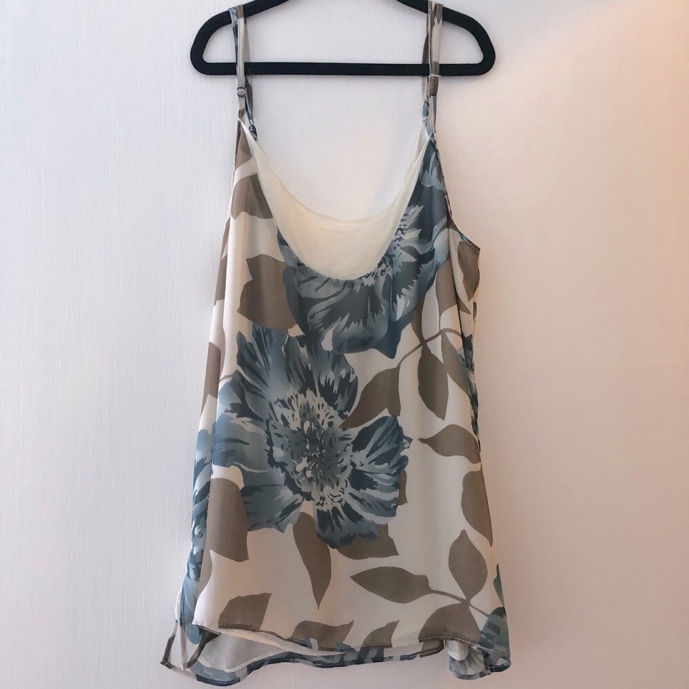 Anthropologie floral tank